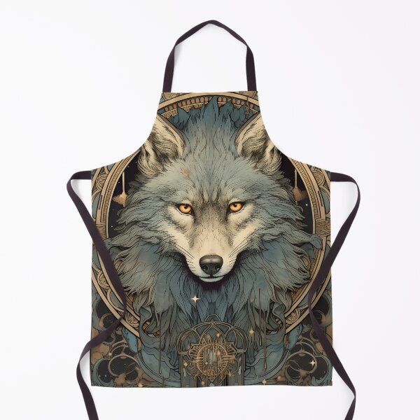 Artikelvorschau, Schamanischer Wolf 2 entworfen und verkauft von Red Witch Art.
