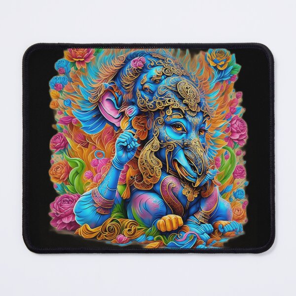 Item preview,  colorful graffiti illustration of Lord Ganesh designed and sold by kharamoot.