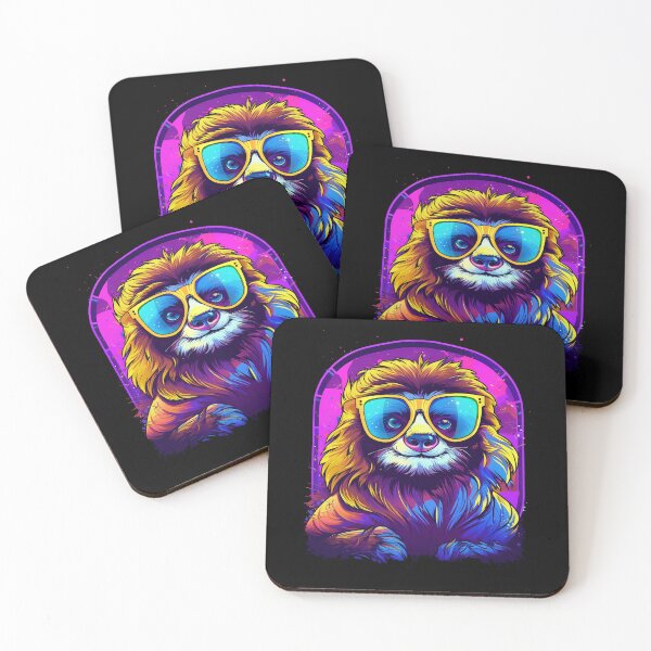 Item preview, Synthwave Sloth Mullet designed and sold by Meliafroggy.