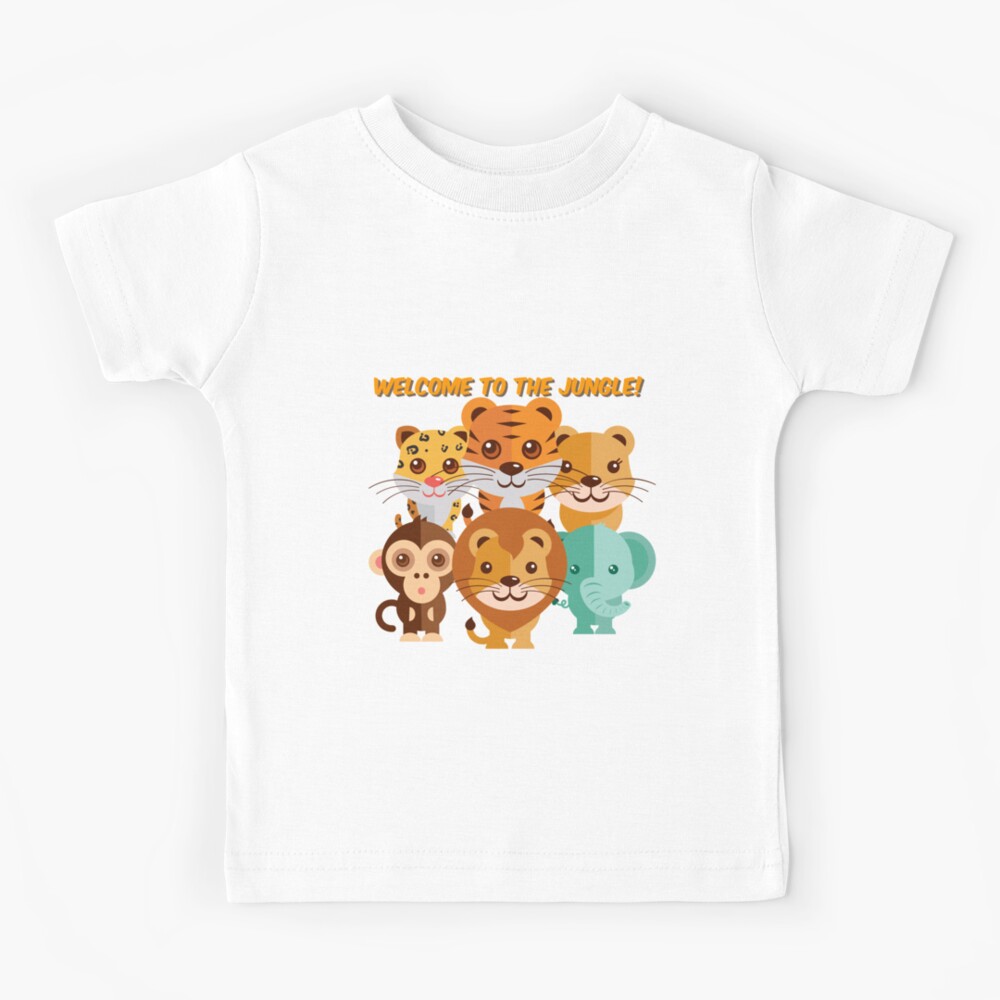 KFig21 Welcome to The Jungle - Black Kids T-Shirt