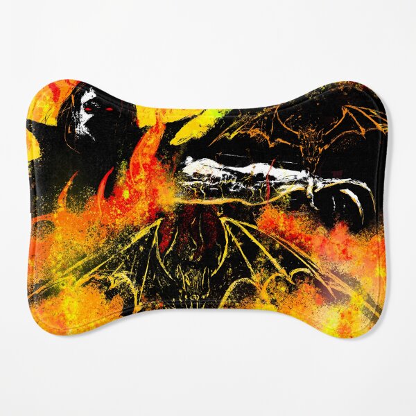 Castlevania Dracula Fire Dog Mat