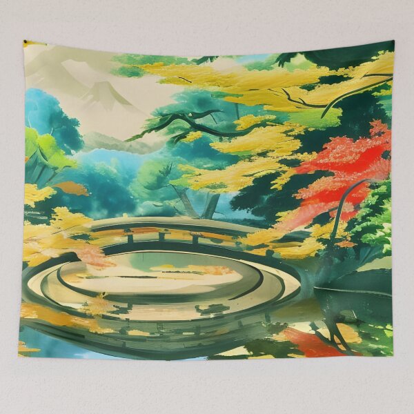 Item preview, Watercolor Japanese land designed and sold by brandway.