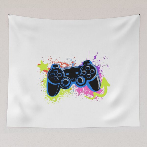 Item preview, Blue PlayStation Controller Graffiti Art designed and sold by Tuong Nguyen.