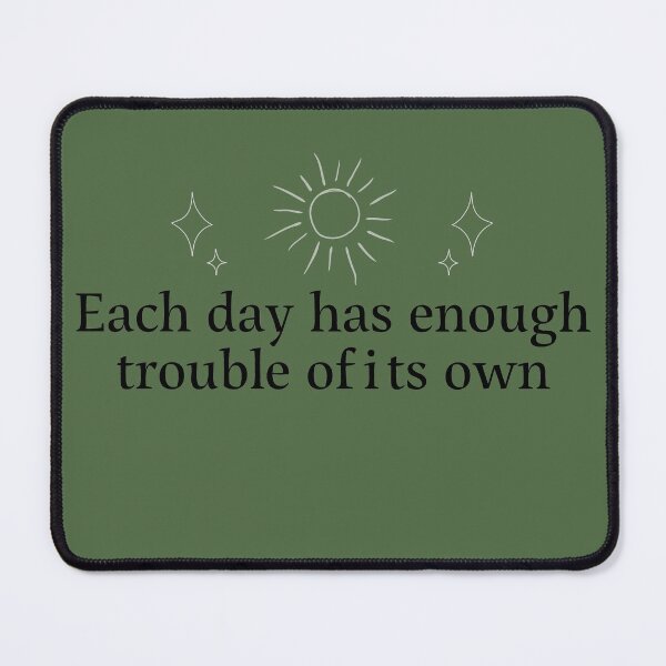 Item preview, Matthew 6:34 Black Tipography designed and sold by Havalym Havel.