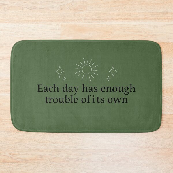 Item preview, Matthew 6:34 Black Tipography designed and sold by Havalym Havel.