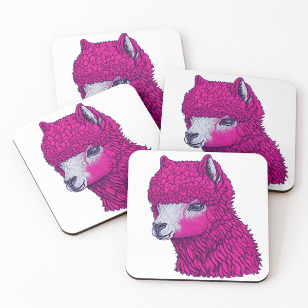 Item preview, Cute pink Lama Alpaca designed and sold by madalhazared.