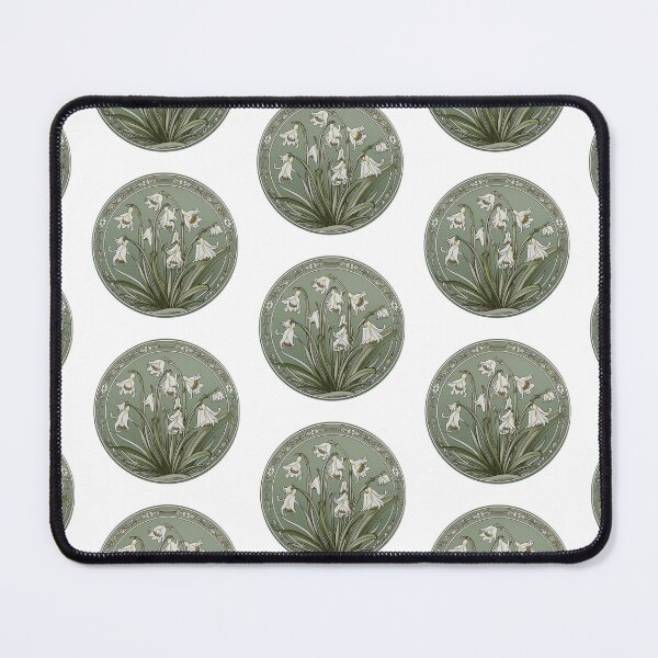 Item preview, Art Nouveau Inspired Spring White Snowdrops designed and sold by DarlaEdnaFleur.
