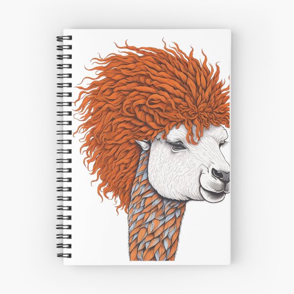Item preview, Cute Llama Alpaca with orange hair designed and sold by madalhazared.