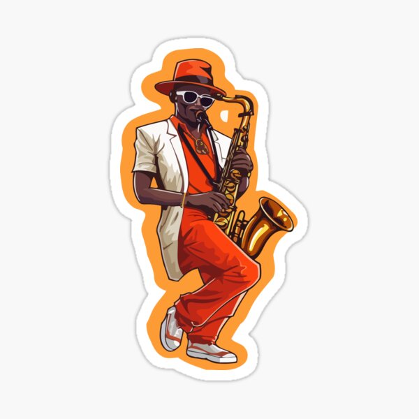Hip Hop Meets Sax Performance, saxophone and dance Sticker