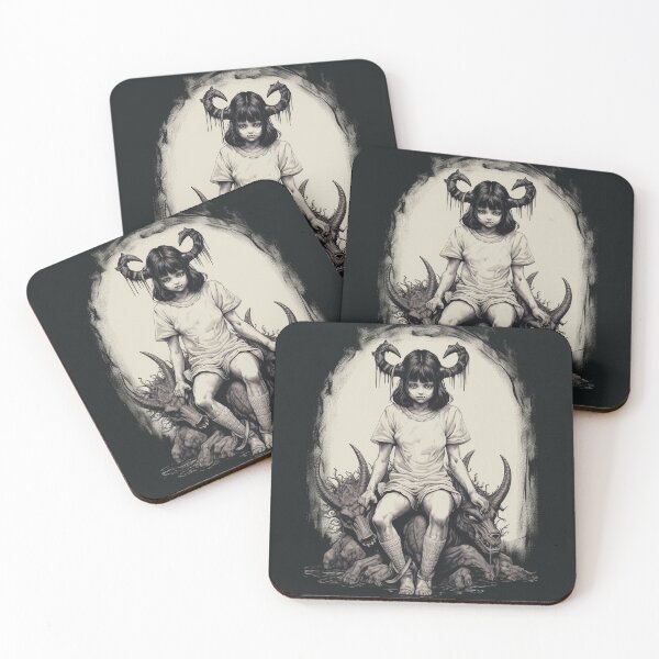 Item preview, Demon Girl with Demon Dogs designed and sold by NapNapSleeper.
