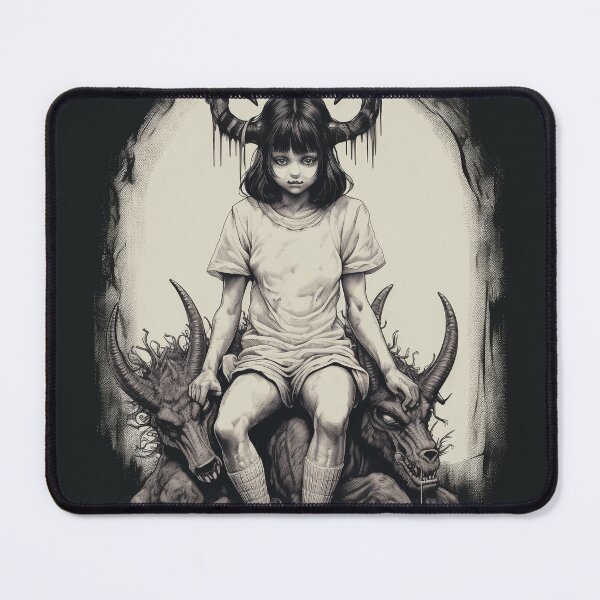 Item preview, Demon Girl with Demon Dogs designed and sold by NapNapSleeper.