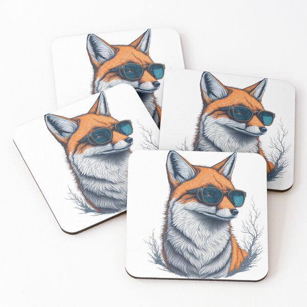 Item preview, Cool Fox Wearing Sunglasses designed and sold by madalhazared.