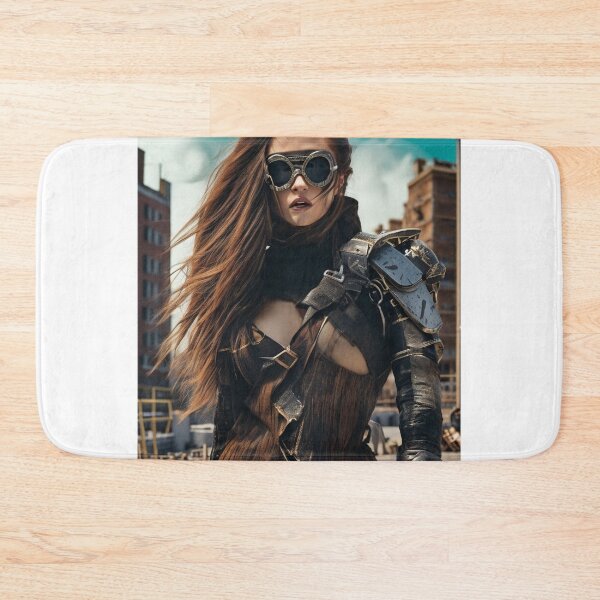 Item preview, Echoes of Chaos: The Hypnotic Charm of a Barbarian in the Apocalyptic City | Round Glasses designed and sold by ShoppingKazkar.