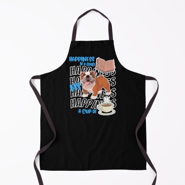 Item preview, Happiness Is Bulldogs Books Coffee Cute Bulldog Dog Lover designed and sold by egonline.