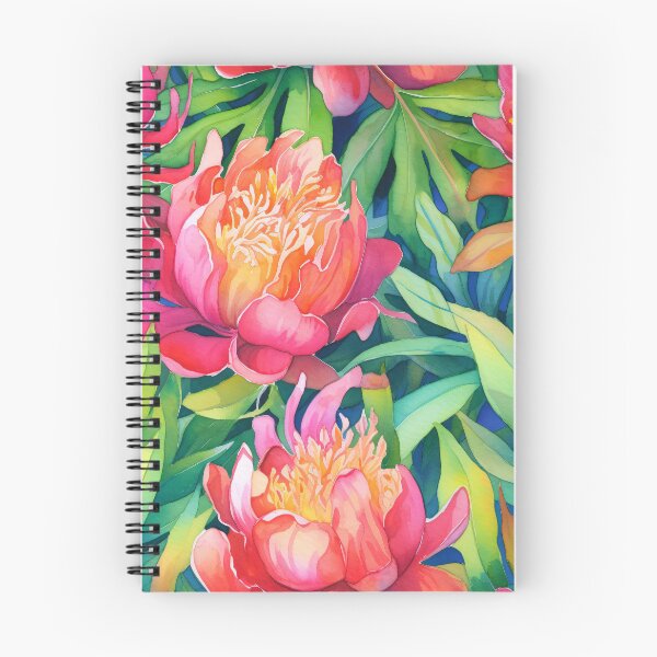 Item preview, Blooming Beauty: Colorful Peonies Pattern designed and sold by SeamlessGuru.