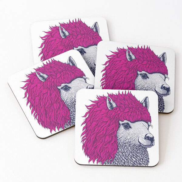 Item preview, Llama Alpaca with Pink Fur designed and sold by madalhazared.