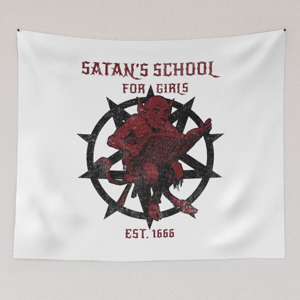 Item preview, Satans School for Girls funny Witchcraft Edgy Trendy Goth Grunge Aesthetic Alternative designed and sold by TonySpencer.