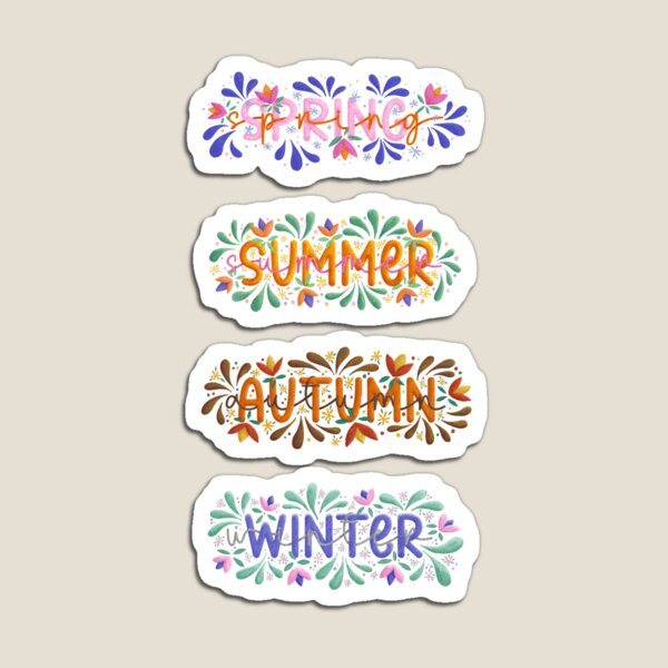 Item preview, Stickers from the seasons  designed and sold by EricaHarwig.