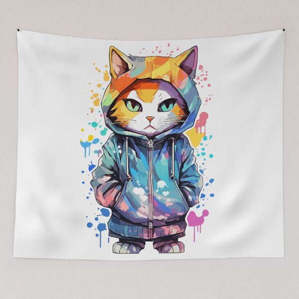Item preview, Street cats hoodie kitty pet  designed and sold by SweetWhiskers.