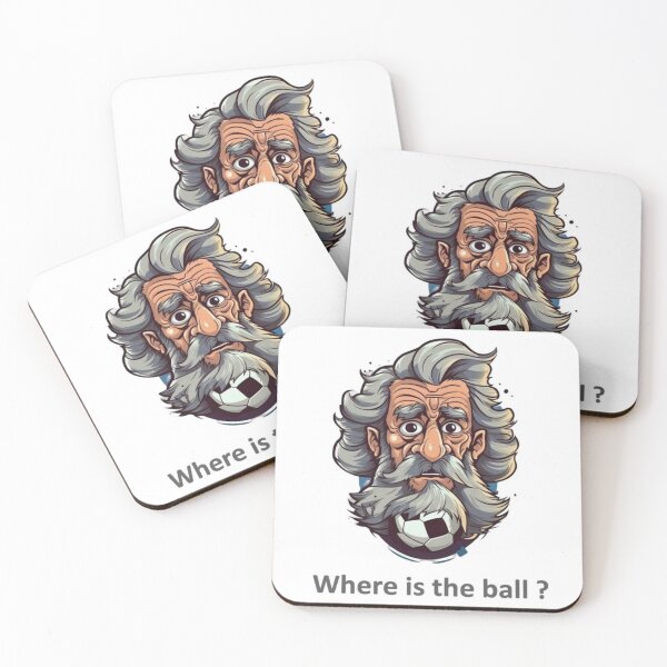 Item preview, Soccer player face with beard and hidden ball designed and sold by JAFMArt.