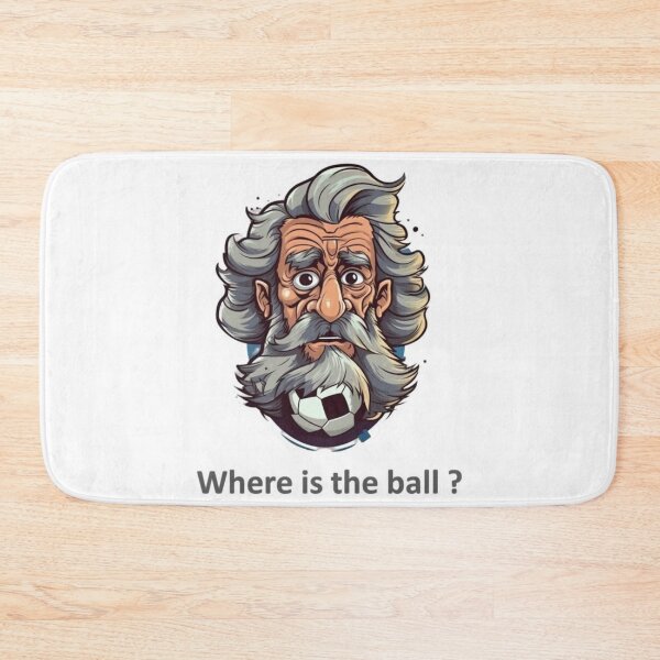 Item preview, Soccer player face with beard and hidden ball designed and sold by JAFMArt.