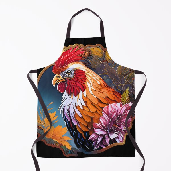 Item preview, Majestic Rooster in Botanical Splendor designed and sold by BuyByButterfly.