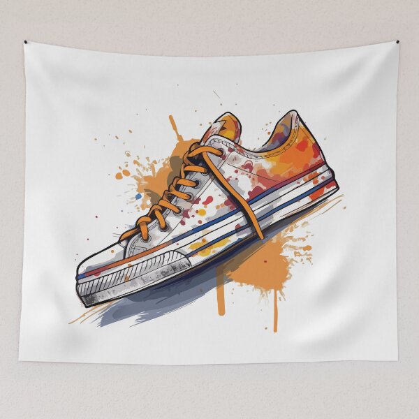 Item preview, Splash painted sneakers designed and sold by ukrdesignhub.