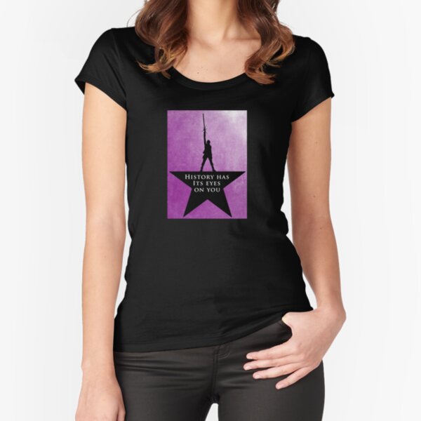 Star Wars - Hamilton Mashup: Lightsaber Rey (Quote #2) Fitted Scoop T-Shirt
