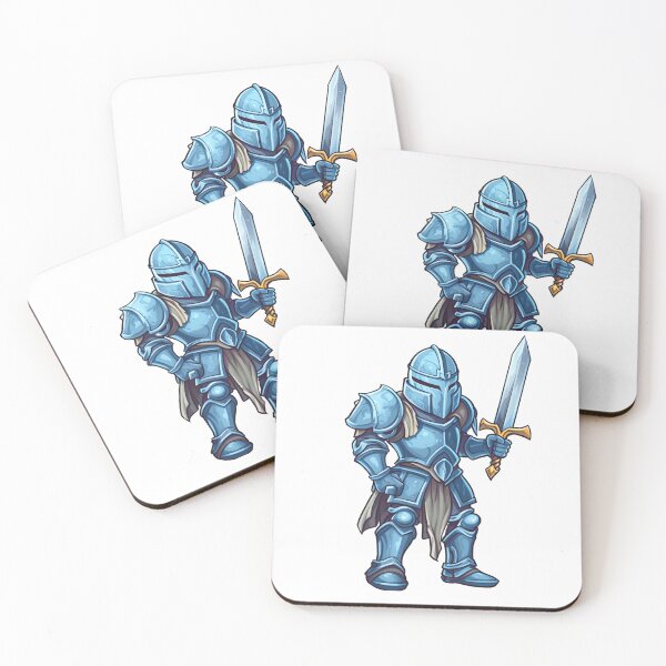 Item preview, Blue Cartoon Knight Holding a Sword designed and sold by epically.