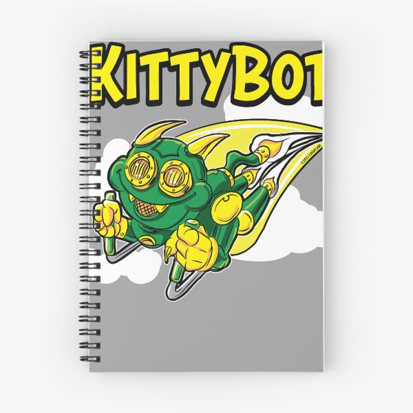Item preview, Kitty Bot rocketing through the sky designed and sold by eShirtLabs.
