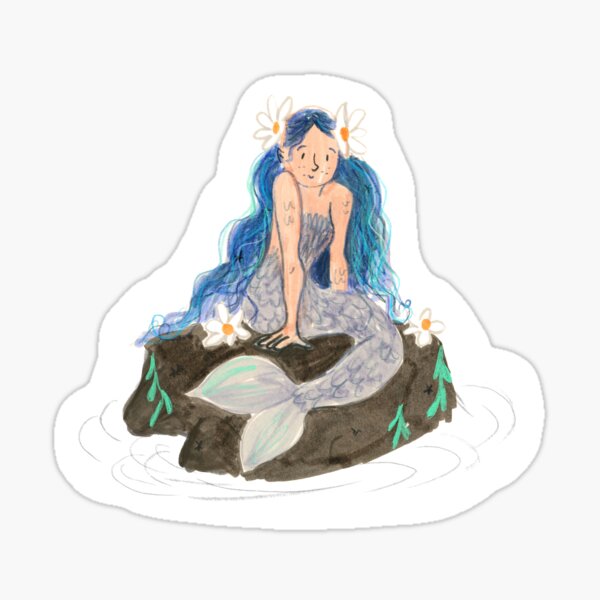 Blue Mermaid Sticker