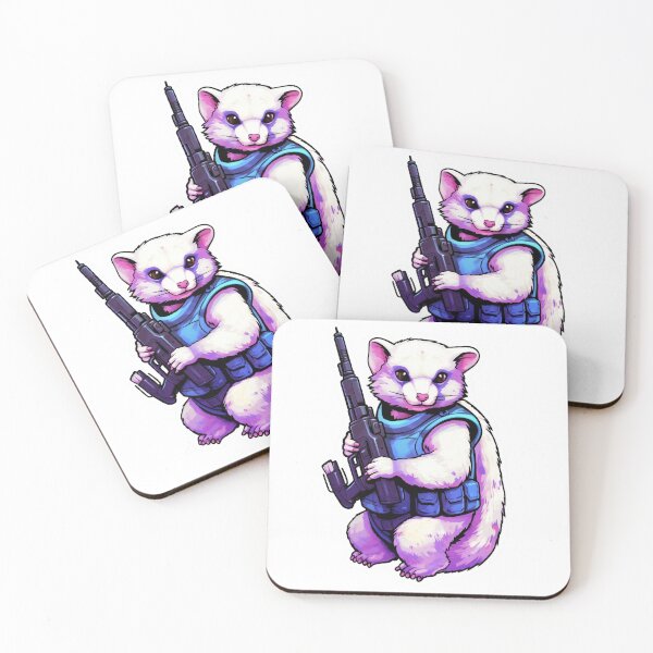 Item preview, Cute Galactical Ferret with Laser Blaster Gun designed and sold by NapNapSleeper.