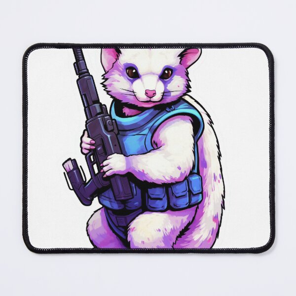 Item preview, Cute Galactical Ferret with Laser Blaster Gun designed and sold by NapNapSleeper.