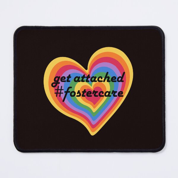 Item preview, Get Attached Foster Care Foster Family Rainbow Heart Child designed and sold by MagicSD Designs.