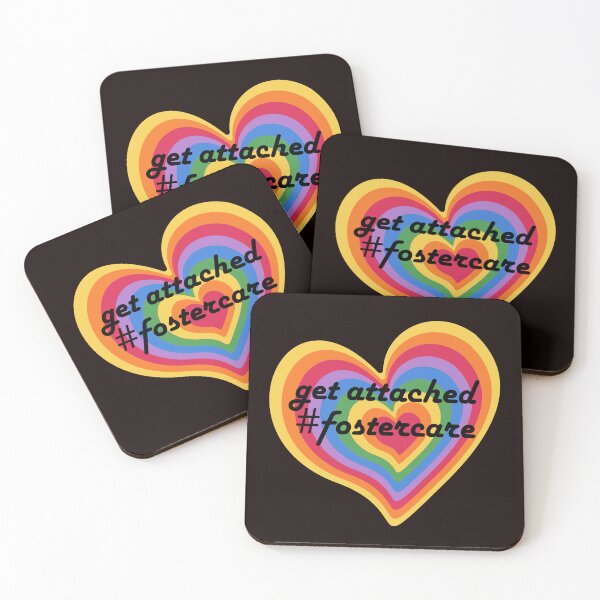 Item preview, Get Attached Foster Care Foster Family Rainbow Heart Child designed and sold by MagicSD Designs.
