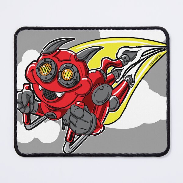 Item preview, Mech Cat rocketing through the sky designed and sold by eShirtLabs.