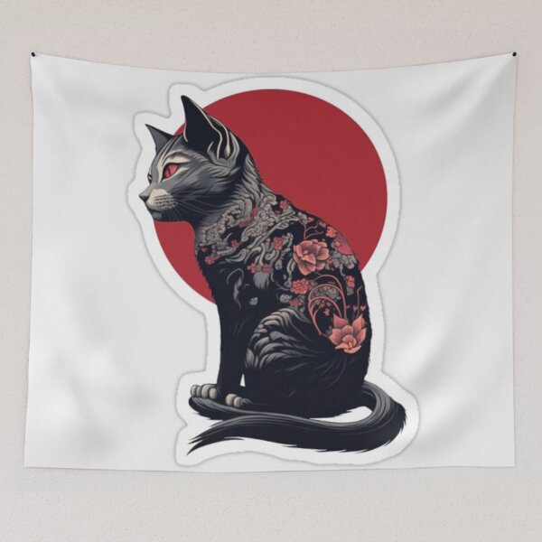 Item preview, Black cat design  designed and sold by DigitalArt2023.