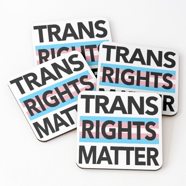 Item preview, RIGHTS Matter (trans flag edition) BLACK designed and sold by Thelittlelord.
