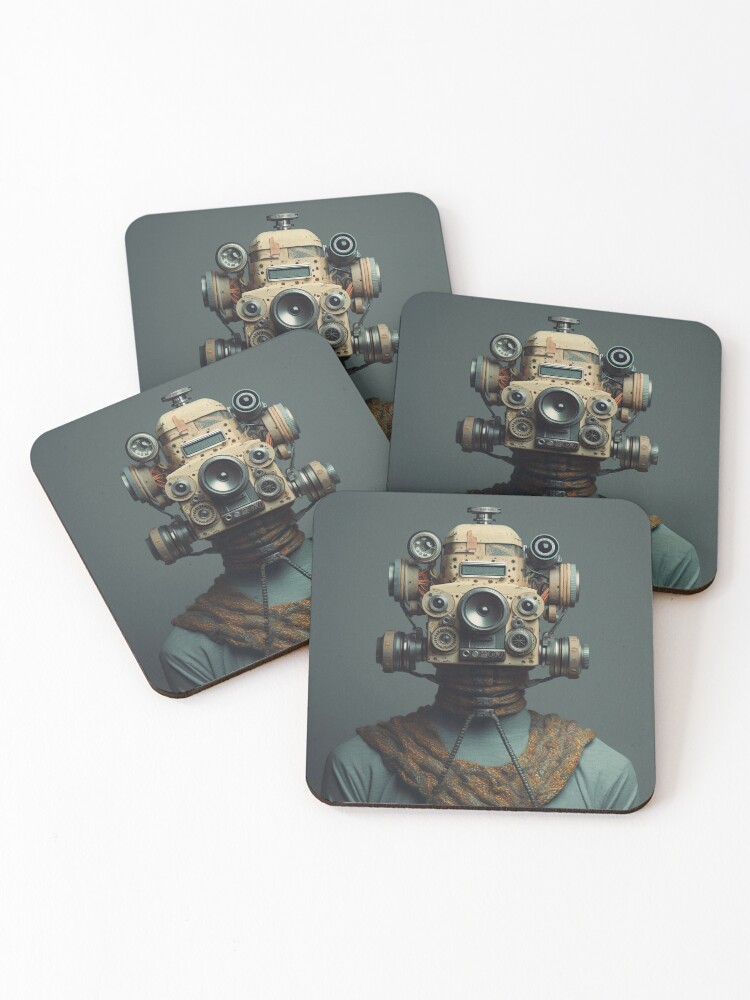 Thumbnail 1 of 5, Coasters (Set of 4), Camera. Person. designed and sold by MatterToEnergy.