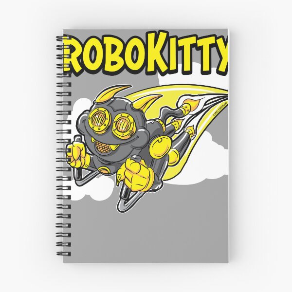 Item preview, Robo Kitty rocketing through the sky designed and sold by eShirtLabs.