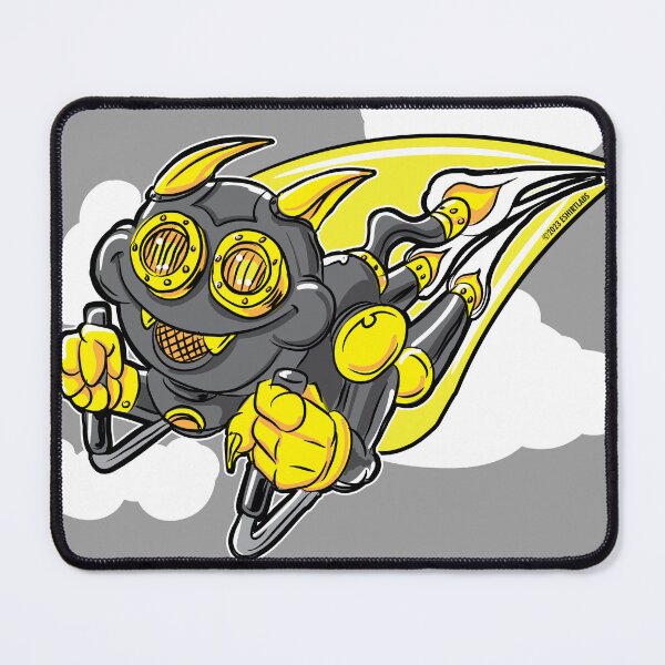 Item preview, Robo Kitty rocketing through the sky designed and sold by eShirtLabs.