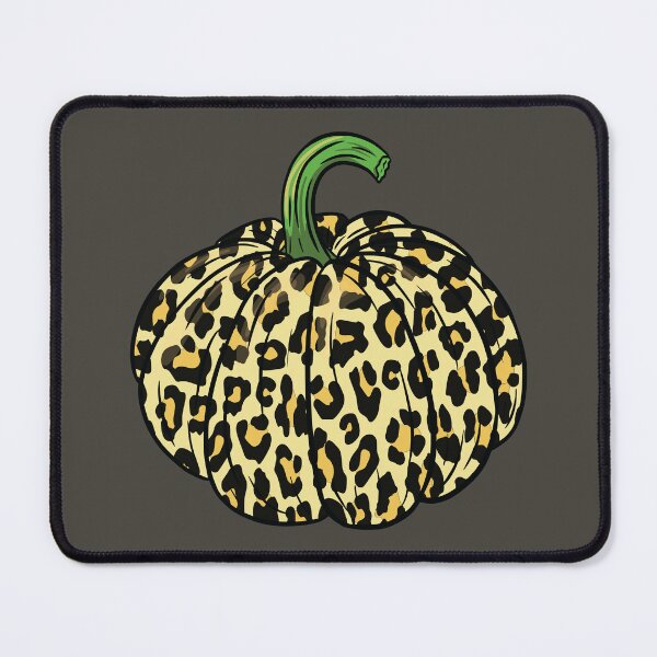 Item preview, Halloween pumpkin on leopard animal skin pattern  designed and sold by Donutlovers.