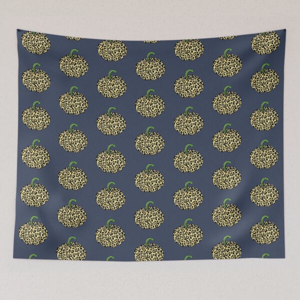 Item preview, Halloween pumpkin on leopard animal skin pattern  designed and sold by Donutlovers.