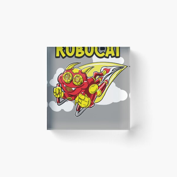 Item preview, Robo Cat rocketing through the sky designed and sold by eShirtLabs.