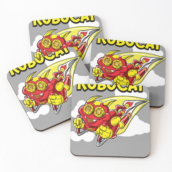 Item preview, Robo Cat rocketing through the sky designed and sold by eShirtLabs.
