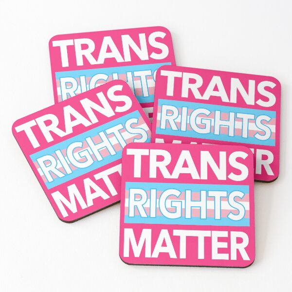 Item preview, Trans RIGHTS Matter (trans flag edition) outline designed and sold by Thelittlelord.