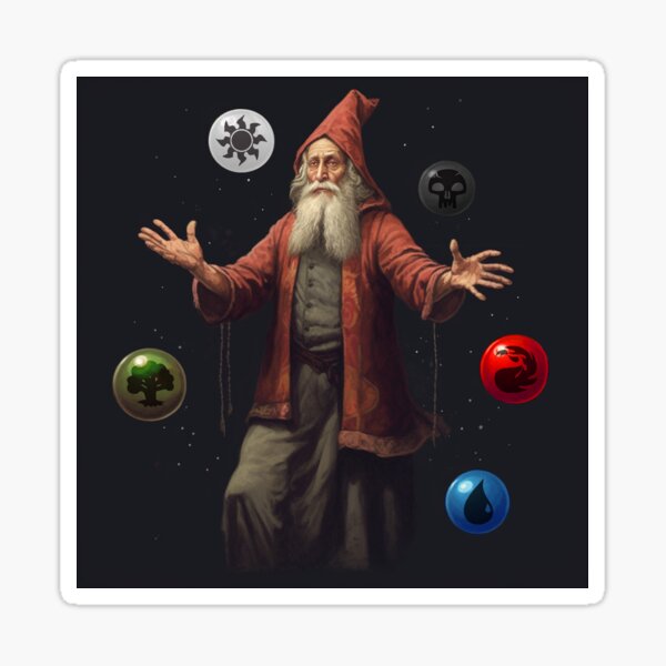Magic The Gathering The MTG Wizard Sticker