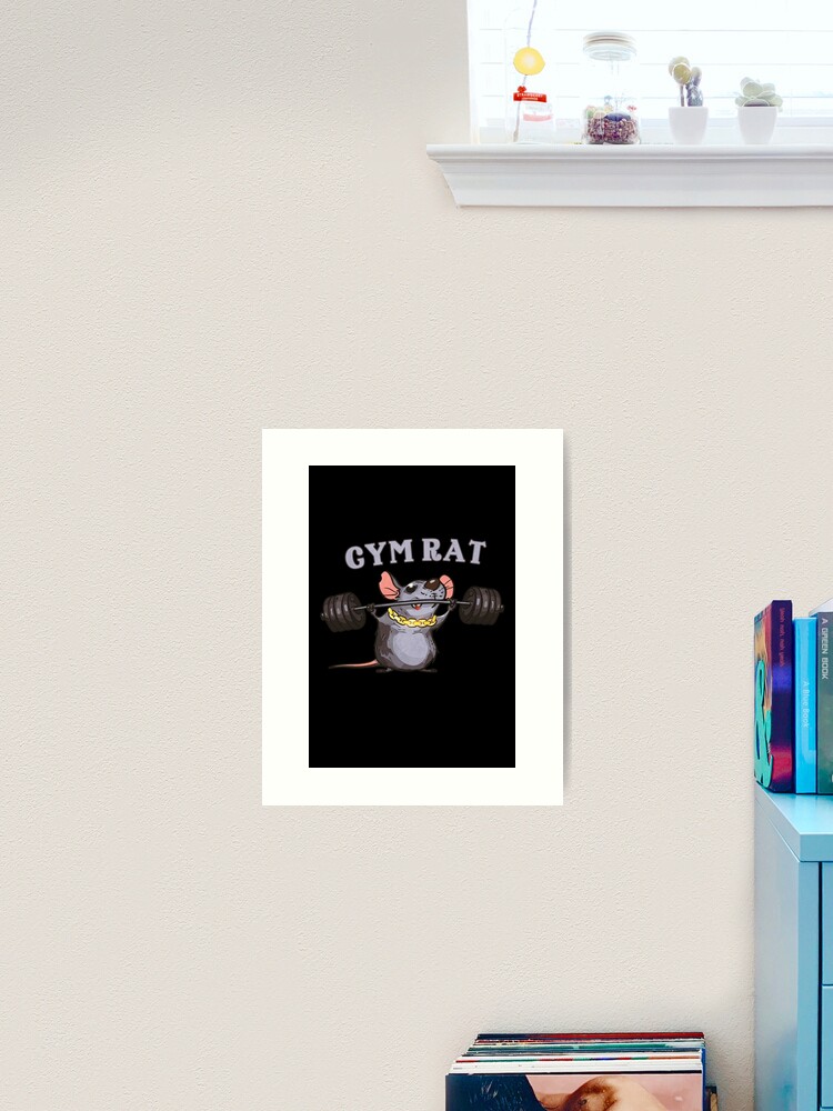 Gym rat Sticker for Sale by gabster69