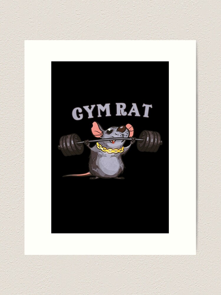 Gym Rat Wall Art, Canvas Prints, Framed Prints, Wall Peels
