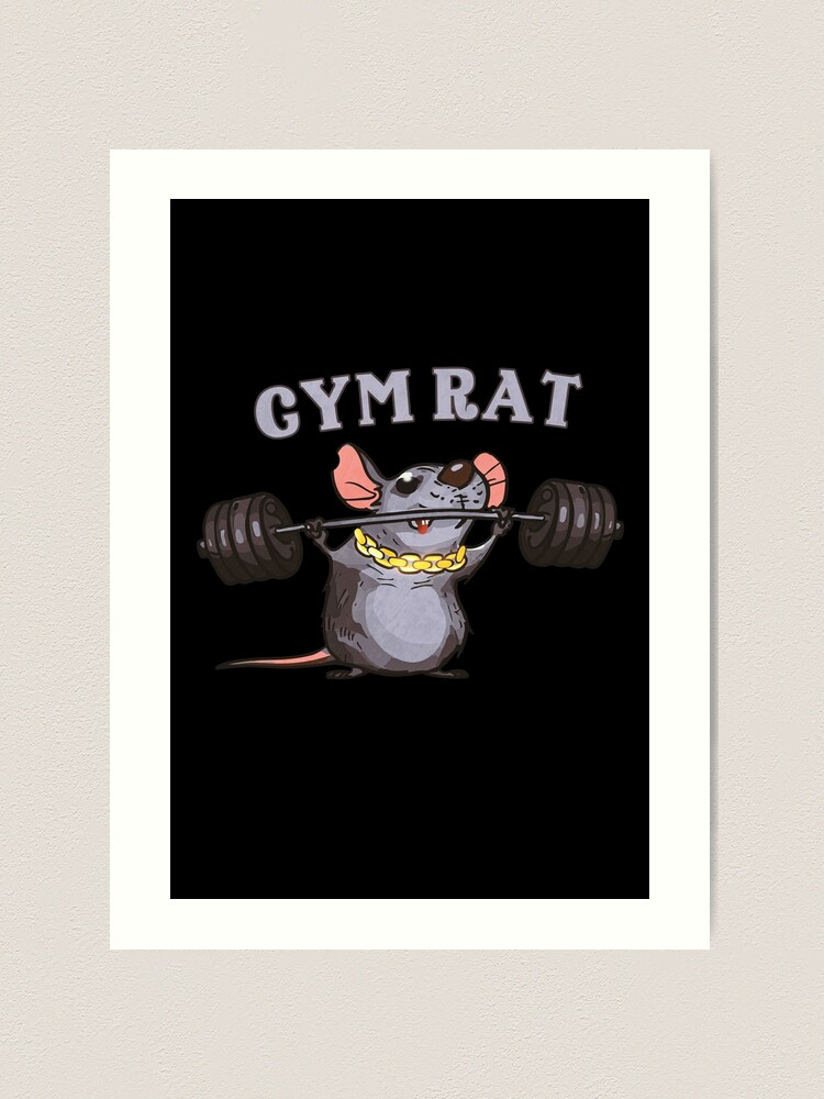 Gym rat Sticker for Sale by gabster69